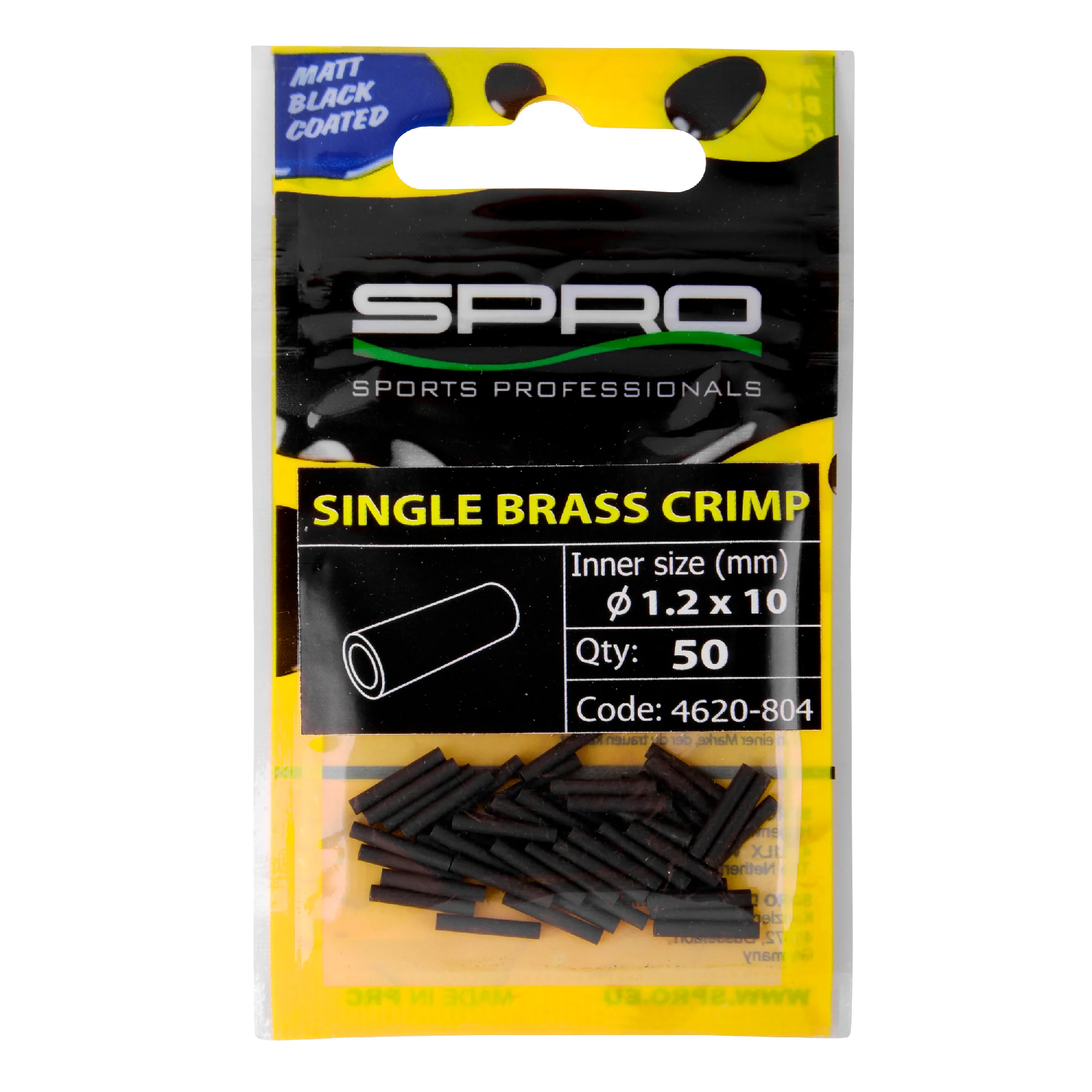 Sleeve Matte Black Single Brass Crimp - Image 4